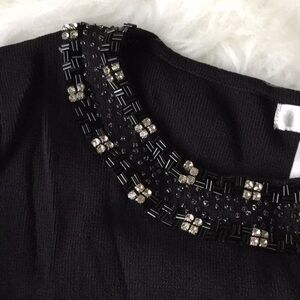 Vintage Black Embellished Top